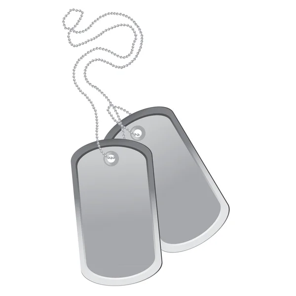 Dog-Tag-Vektor — Stockvektor