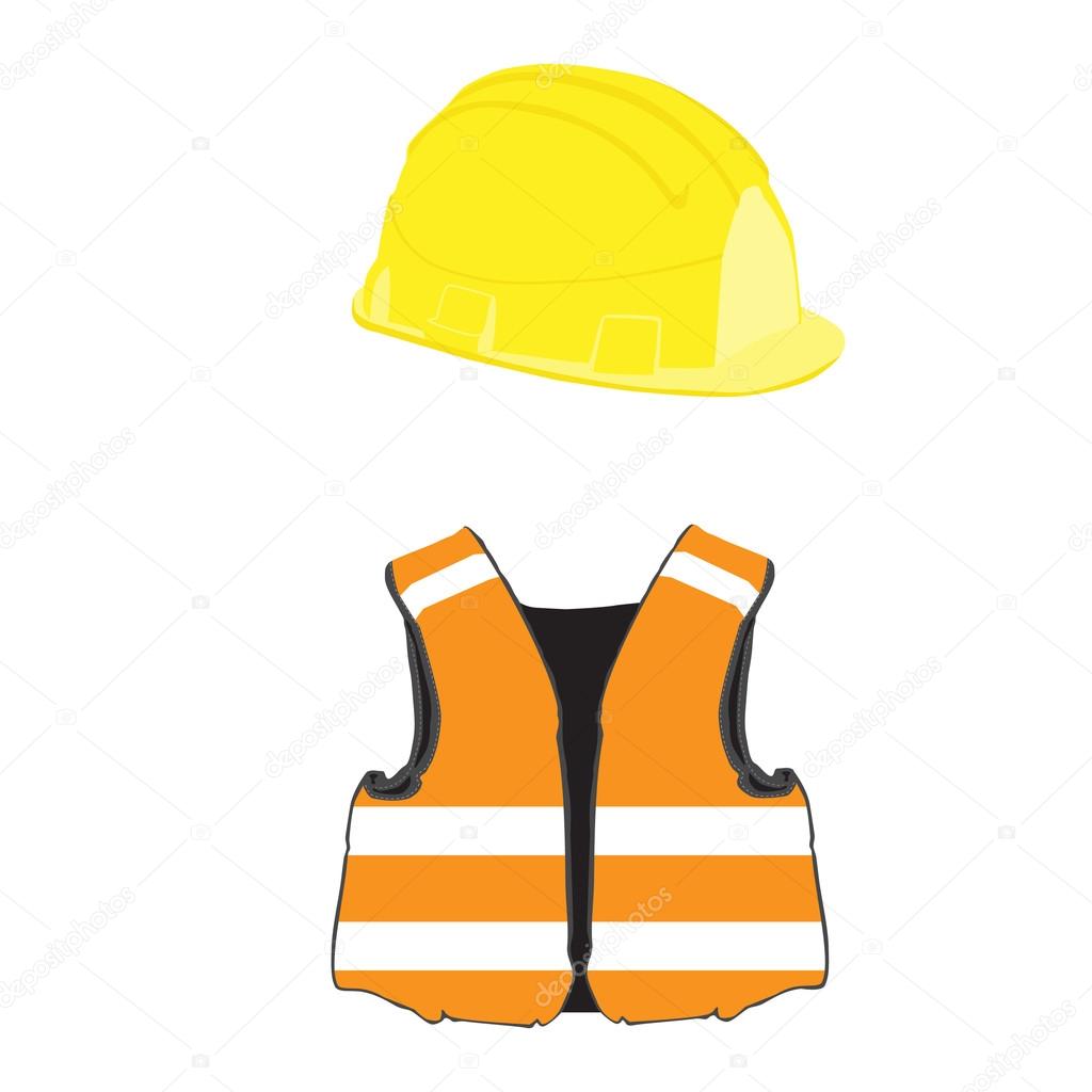 Building helmet and vest