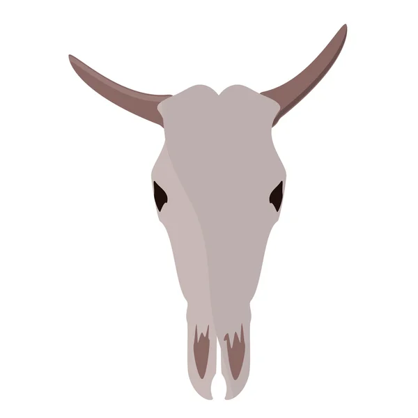 雄牛の頭蓋骨ラスター — ストック写真
