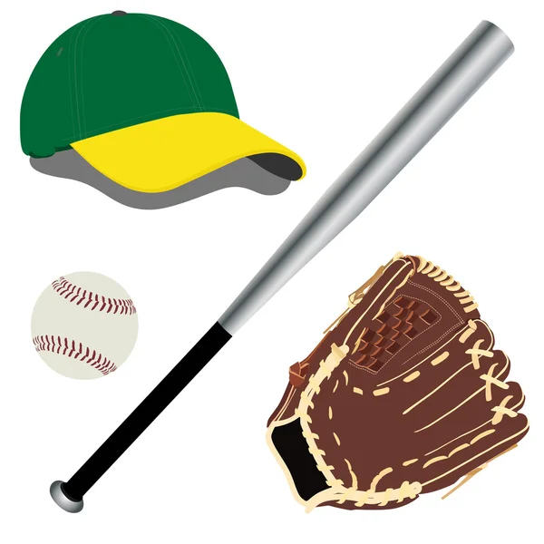Baseball utrustning raster — Stockfoto