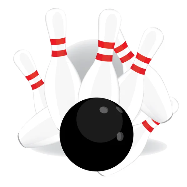 Bowlingbal en -spelden — Stockfoto