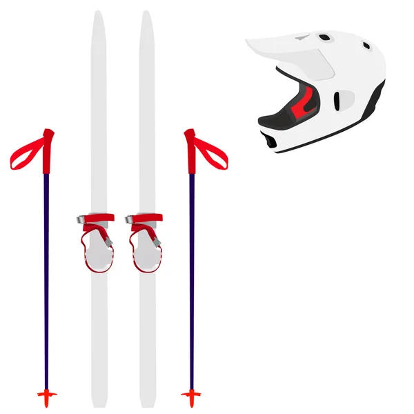 Equipamento de esqui raster — Fotografia de Stock