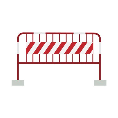 Kırmızı ve beyaz bariyer