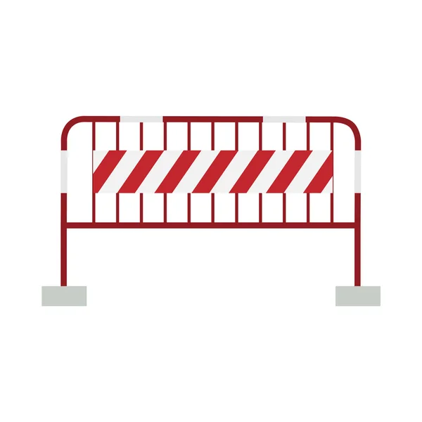 Red and white barrier — Stock Photo, Image