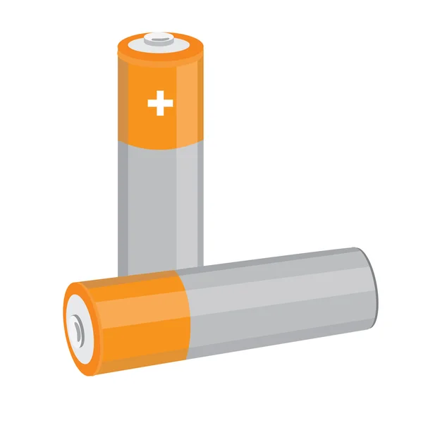 Oranje batterijen raster — Stockfoto