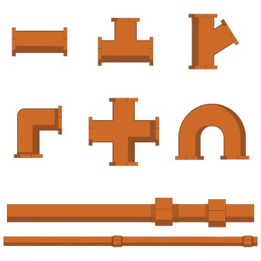 Çeşitli boru parçaları