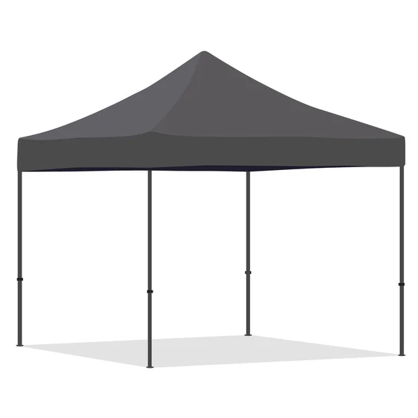 Tenda dobrável cinza —  Vetores de Stock