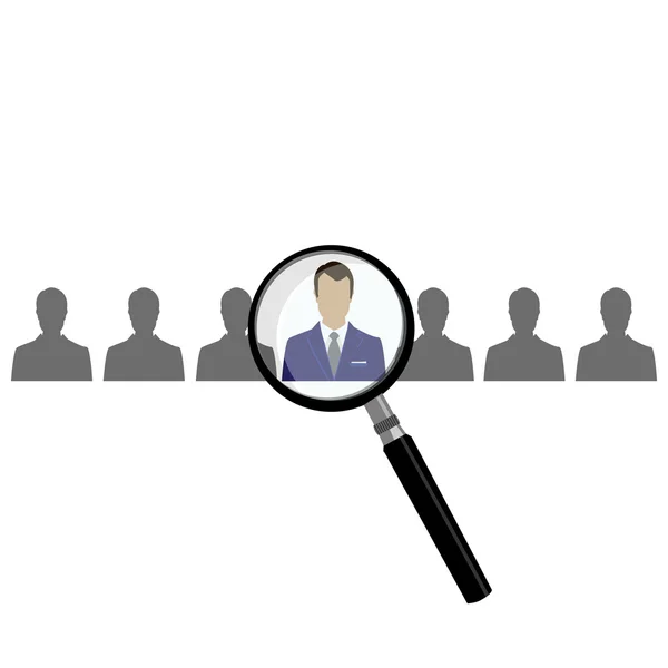 Keresés válassza a foglalkoztatási — Stock Vector