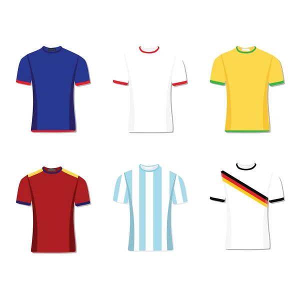 Juego uniforme de fútbol — Vector de stock