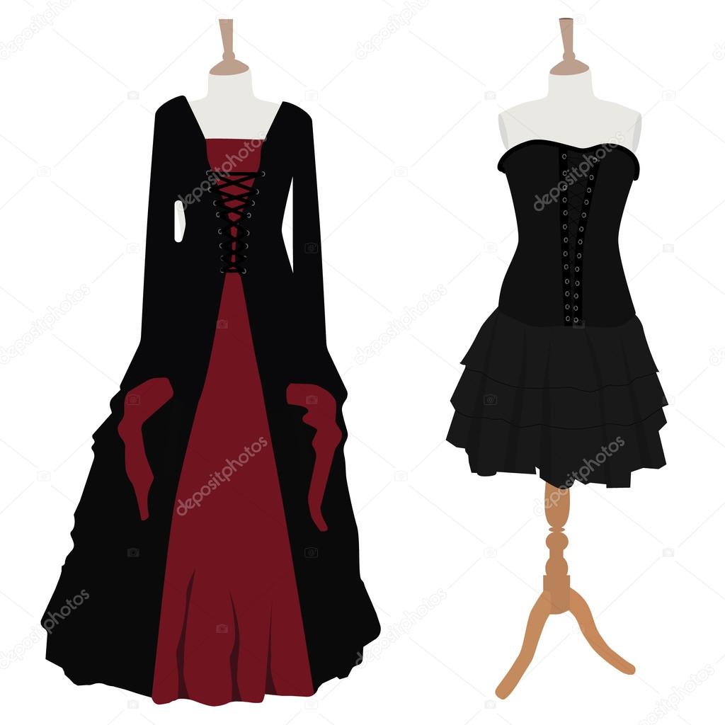 Gothic dress set