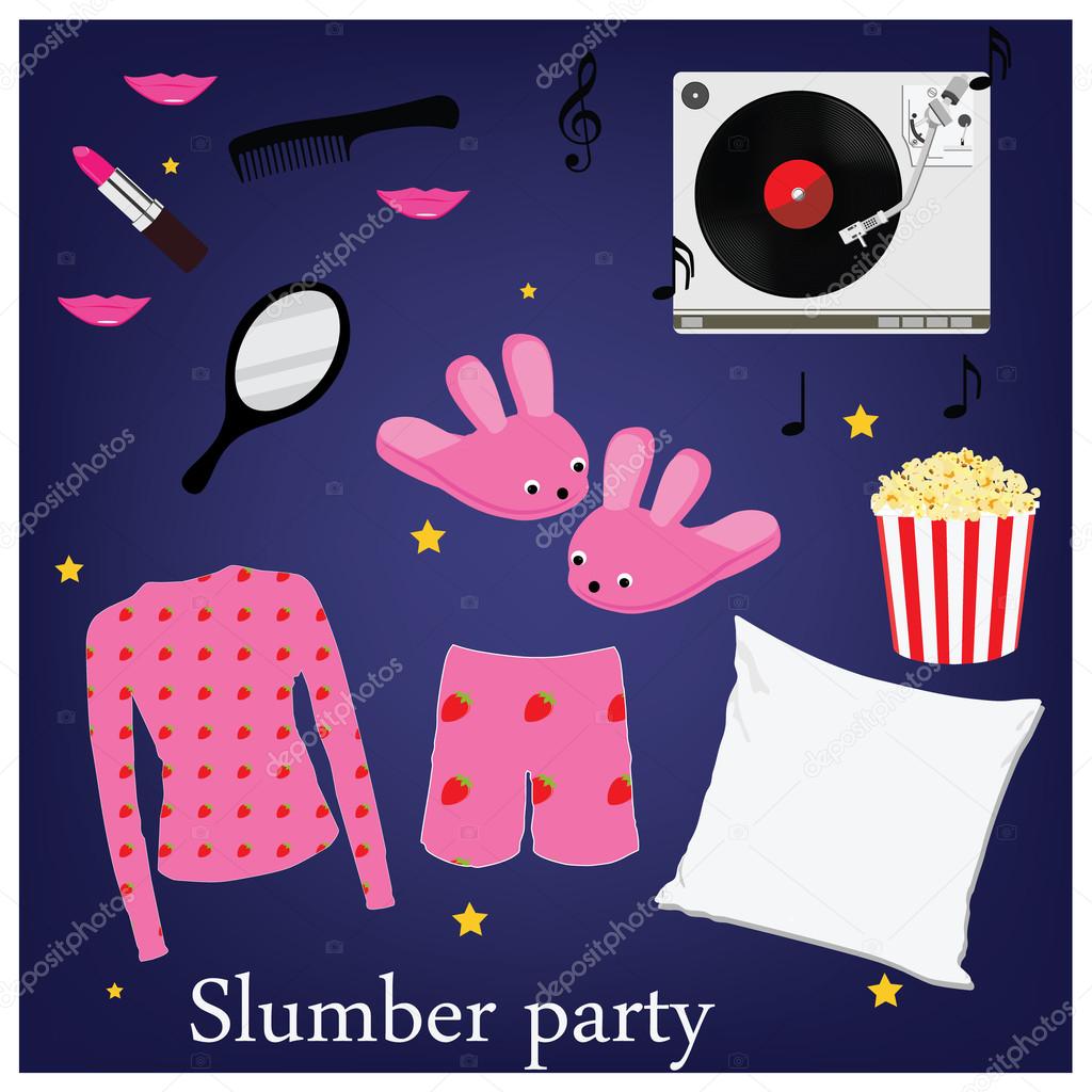 Slumber party icons