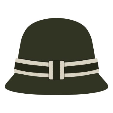 Kadın yeşil şapka