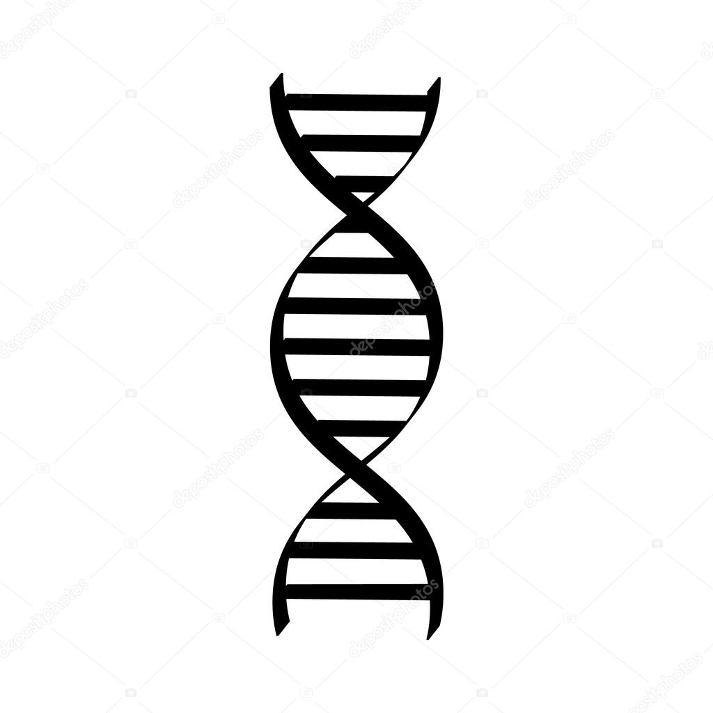 dna black and white