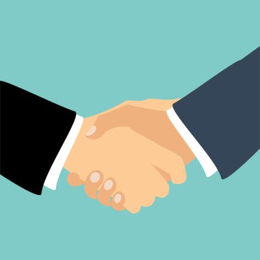 Partner handshake vector clipart