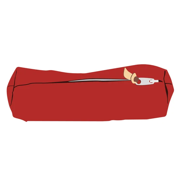 Rote Reisetasche — Stockvektor