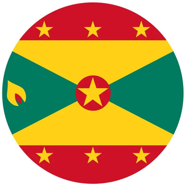 Vlag van Grenada vector — Stockvector