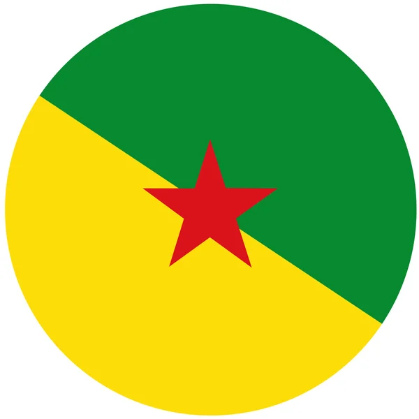 Francia Guyana zászló — Stock Vector