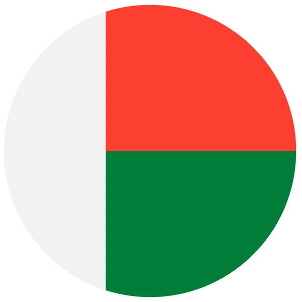 Vlag van Madagaskar vector — Stockvector