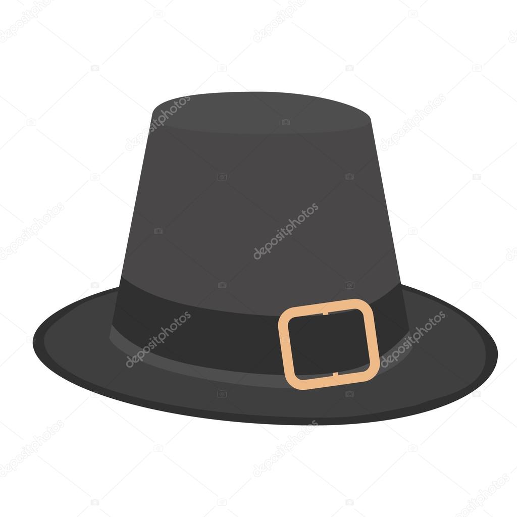 Pilgrim hat vector
