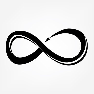 Infinity symbol, sign clipart