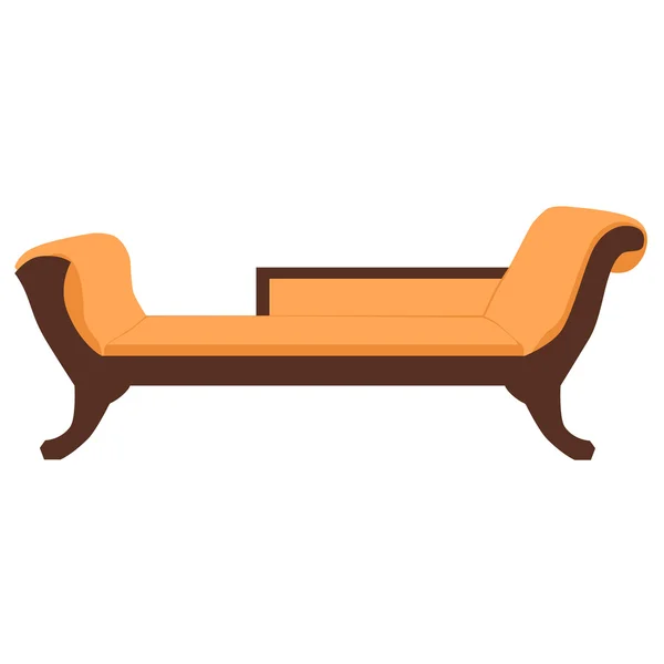 Винтажный вектор дивана — стоковый вектор