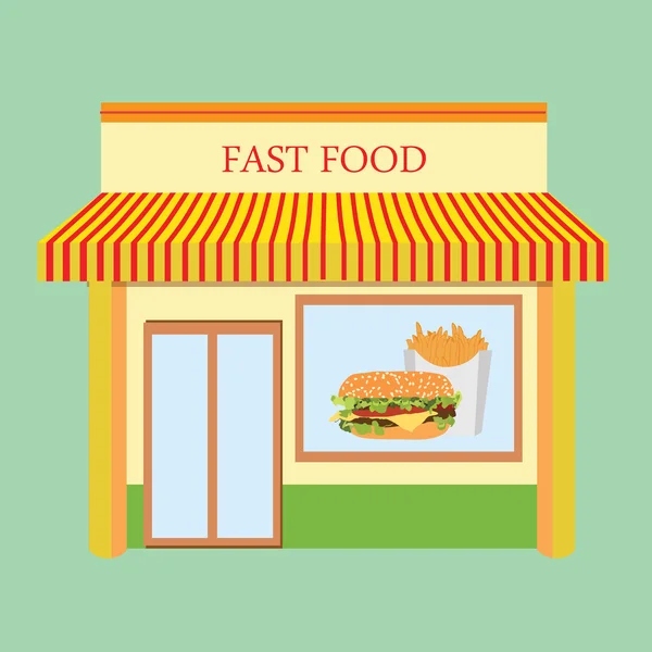 Restaurante fast food —  Vetores de Stock