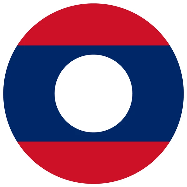 Flagge von Laos — Stockvektor
