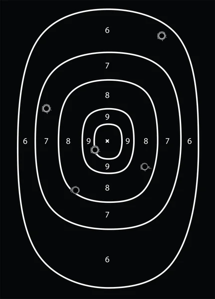 Shootihg doel rijggat — Stockvector