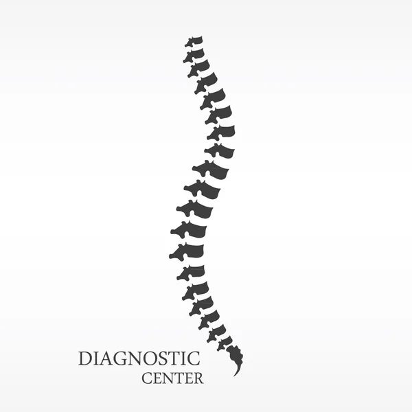 Centro de diagnóstico de columna vertebral — Archivo Imágenes Vectoriales