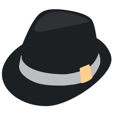 Fedora şapka raster