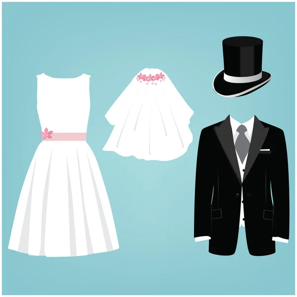Wedding dresses raster — Stock Photo, Image