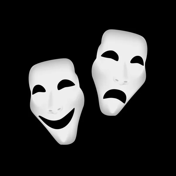 Theater mask raster — Stock Photo, Image