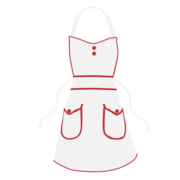 White apron raster — Stock Photo, Image