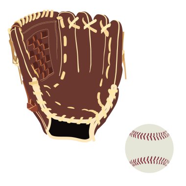 beysbol eldiveni ve topu