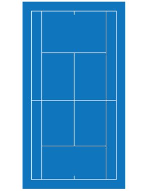 Tenis Kortu mavi