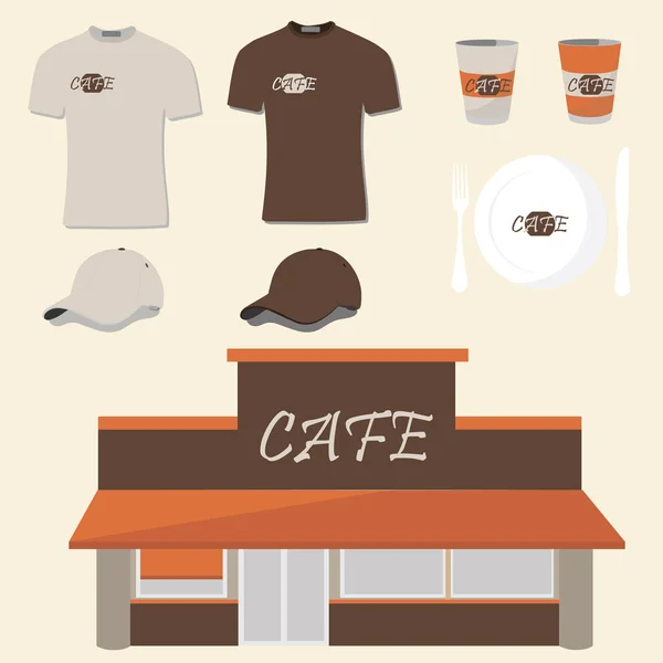 Cafe design raszter — Stock Fotó