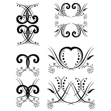 Öğeleri raster swirls