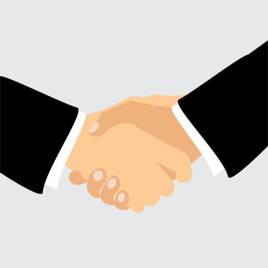 Handshake agreement raster clipart