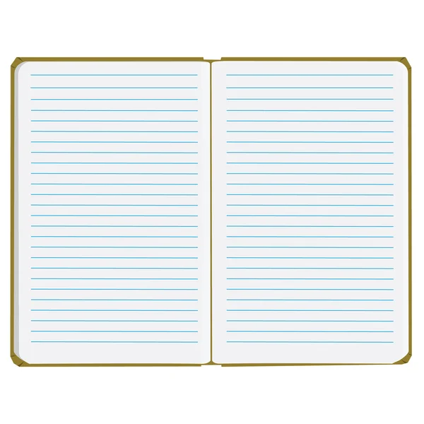 Raszteres megnyitott notebook — Stock Fotó