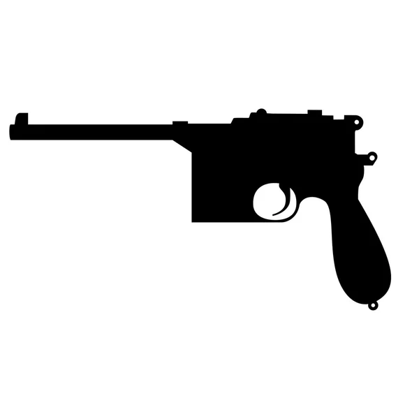 Mauser silhouette raster — Stock Photo, Image