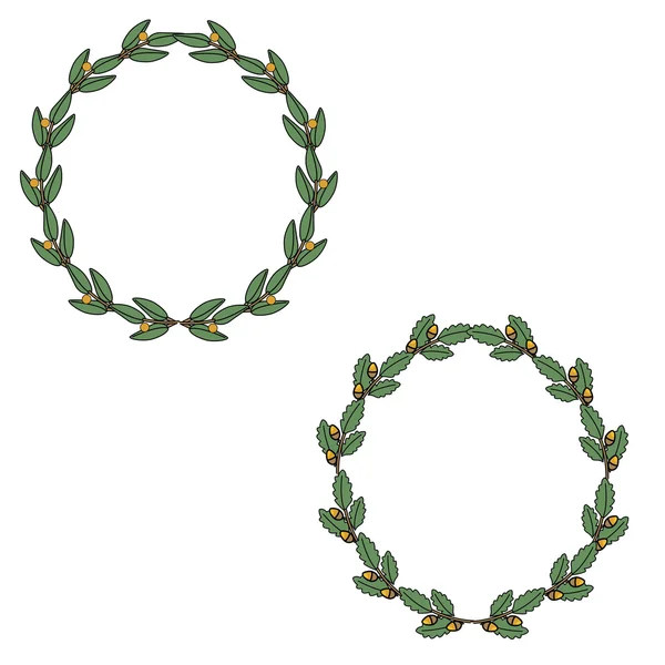 Round wreaths raster — Stock Photo, Image