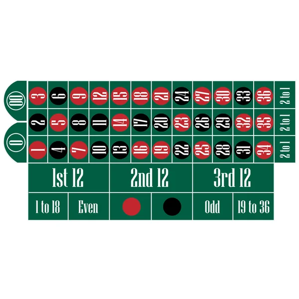 Mesa de ruleta US — Foto de Stock
