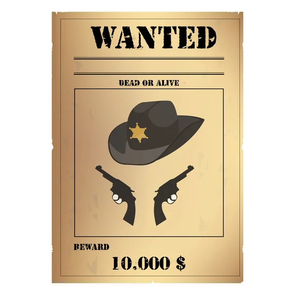 Wanted plakat rastrowych — Zdjęcie stockowe