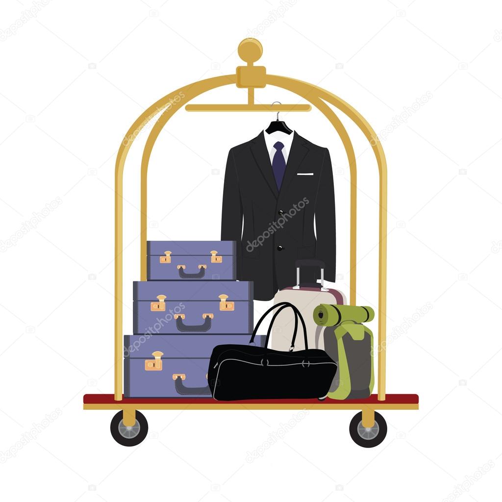 Hotel luggage cart