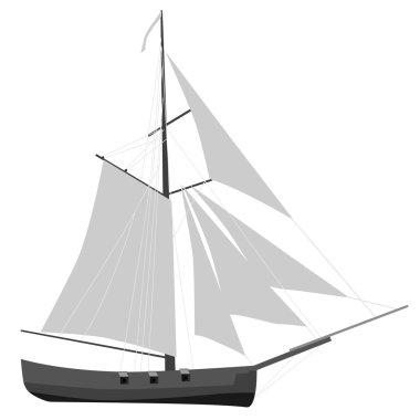 Sloop gemi raster