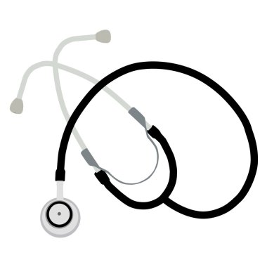 Siyah stetoskop raster