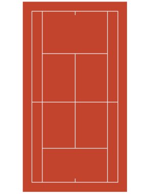 Kahverengi Tenis Kortu