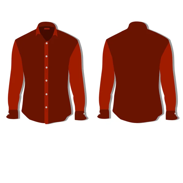 Rood shirt raster — Stockfoto