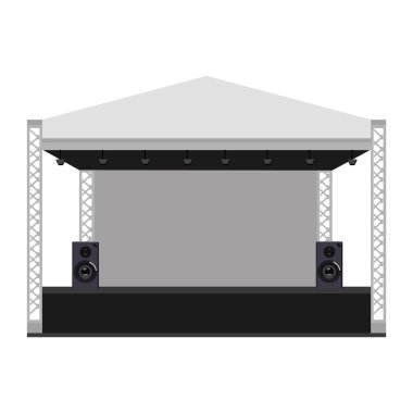 Concert stage vector clipart