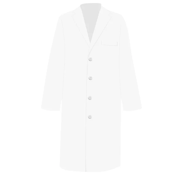 Uniforme médico blanco — Vector de stock